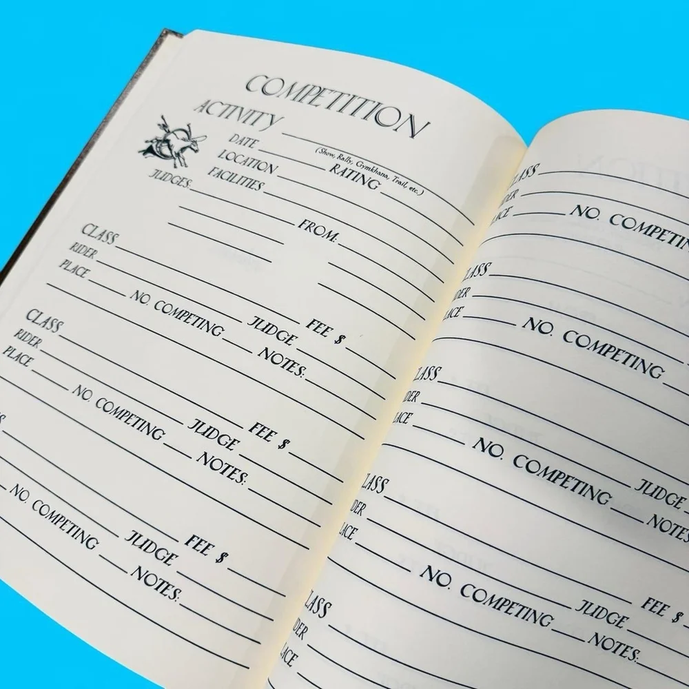 Horseman’s Diary Vintage Equestrian Record Book Show Log Journal 1979